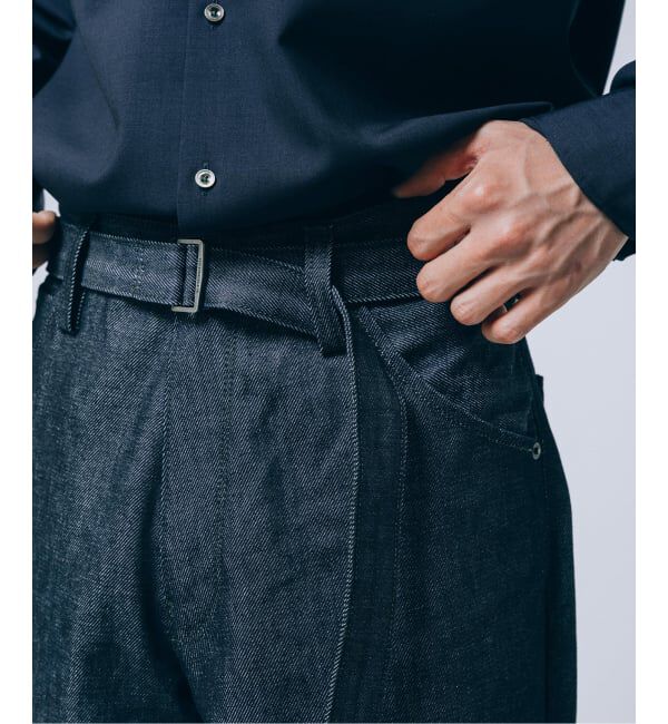EDIFICE「《予約》LEVI&rsquo;S(R)/リーバイス(R) 別注 TWISTED BELTED デニムパンツ (L28)」|デニム|