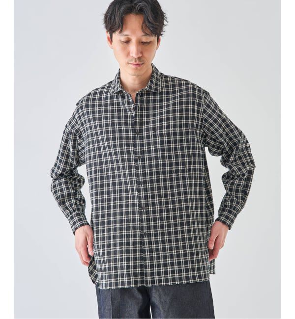 EDIFICE「コットンリネン ラウンド カラー シャツ」|シャツ・ブラウス|