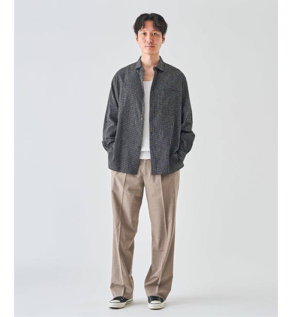 EDIFICE「コットンリネン ラウンド カラー シャツ」|シャツ・ブラウス|