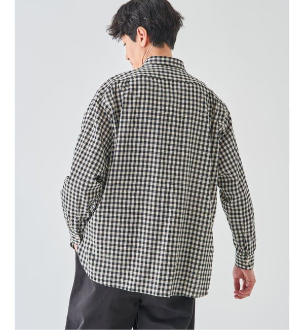 EDIFICE「コットンリネン ラウンド カラー シャツ」|シャツ・ブラウス|