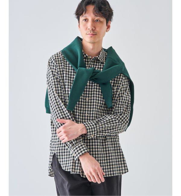 EDIFICE「コットンリネン ラウンド カラー シャツ」|シャツ・ブラウス|