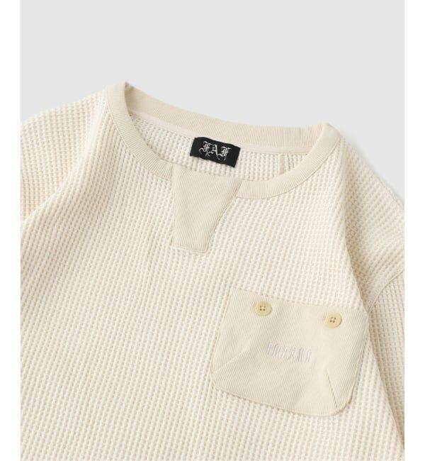 PULP「FAF (FAKE AS FLOWERS) / フェイク アズ フラワーズ PACIS THERMAL HENLEY NECK」|Tシャツ・カットソー|