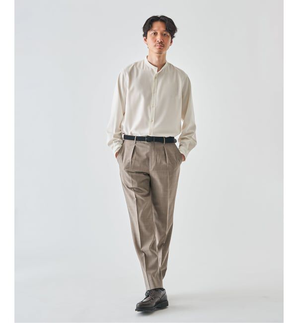 EDIFICE「WOLSTAR TWILL バンドシャツ」|シャツ・ブラウス|