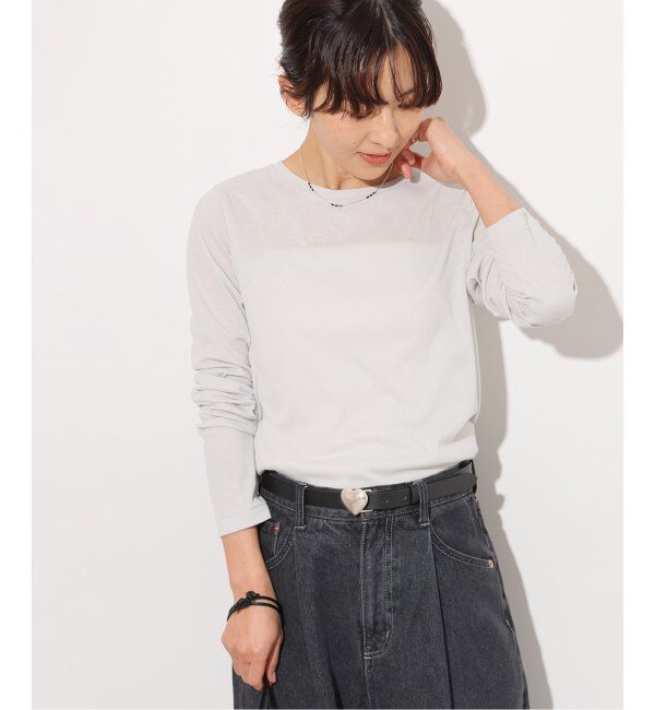 JOURNAL STANDARD relume「《追加3》ソフトテレコクルーネックロングTEE」|Tシャツ・カットソー|