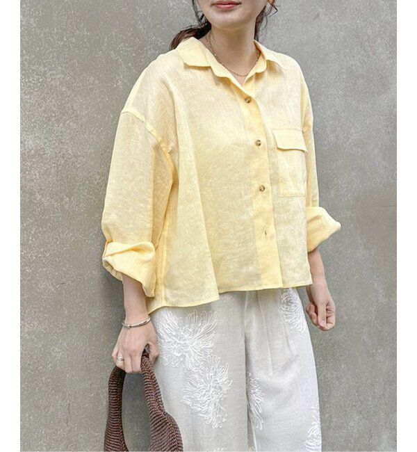 JOURNAL STANDARD「リネンレギュラーロールアップシャツ」|シャツ・ブラウス|