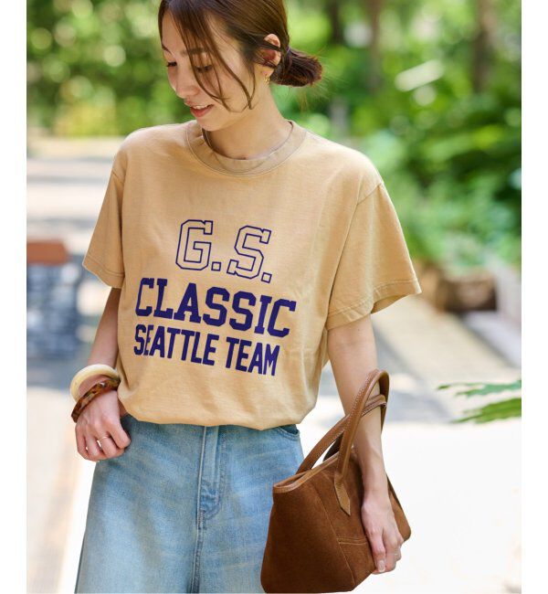 JOURNAL STANDARD relume「《追加》別注【GULFCOAST SPORTSWEAR】ロゴTシャツ」|Tシャツ・カットソー|ベージュ