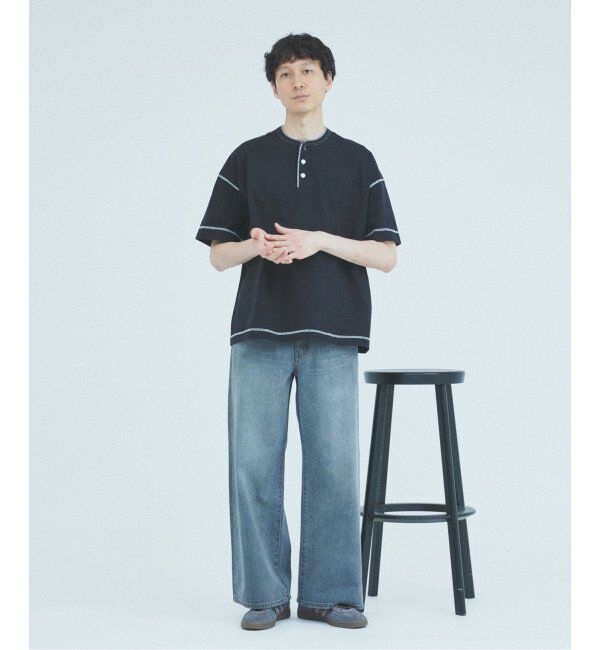 JOURNAL STANDARD「Healthknit / ヘルスニット 別注 ヘンリー ネック Tシャツ」|Tシャツ・カットソー|