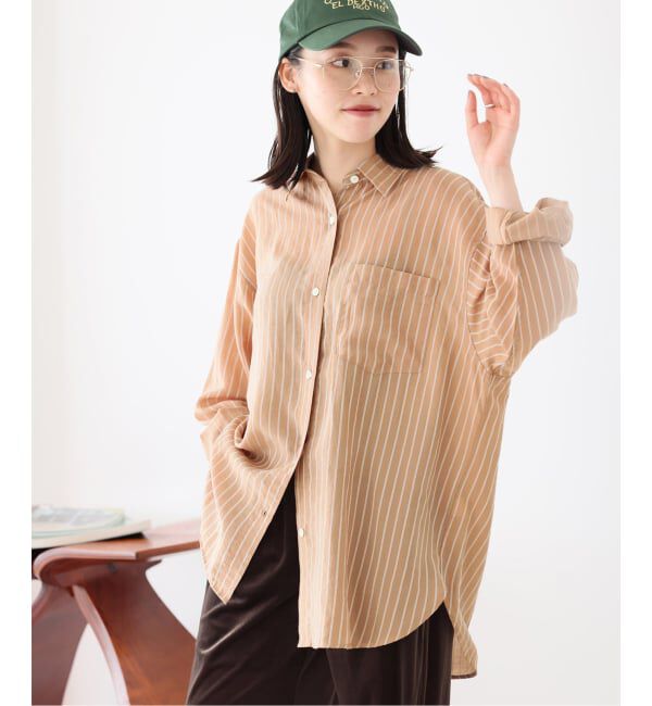 JOURNAL STANDARD relume「ダブルストライプソフトシャツ」|シャツ・ブラウス|ベージュ