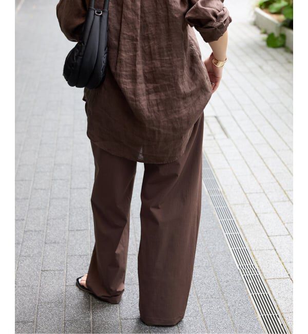 JOURNAL STANDARD「《追加6》【撥水/接触冷感/洗える/UVカット】リネンナイロンストレッチワイドパンツ」|その他|