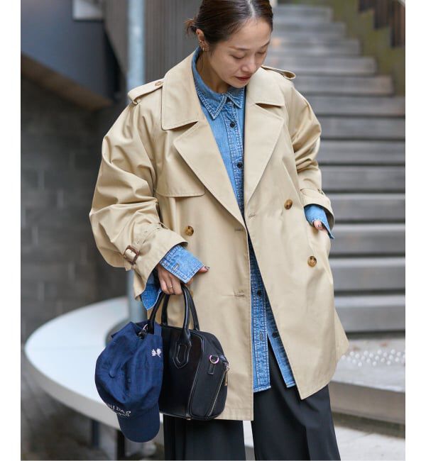 JOURNAL STANDARD「ハイカウントミディートレンチコート」|トレンチコート|
