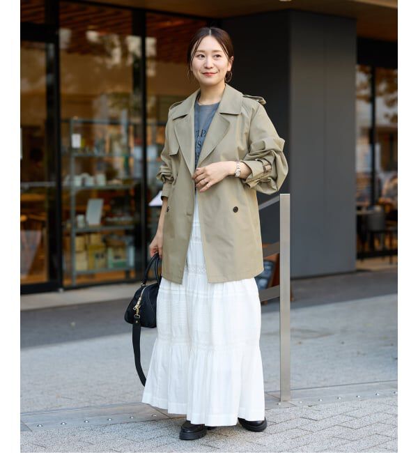 JOURNAL STANDARD「ハイカウントミディートレンチコート」|トレンチコート|