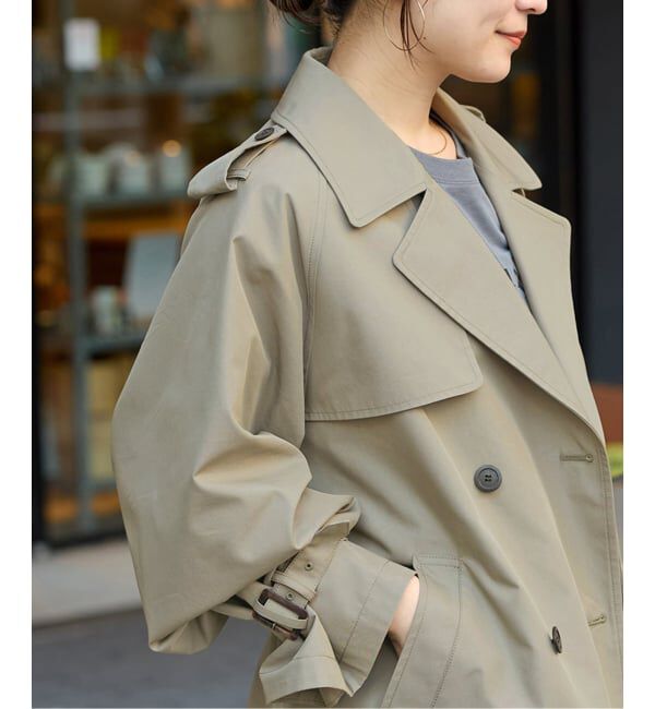 JOURNAL STANDARD「ハイカウントミディートレンチコート」|トレンチコート|