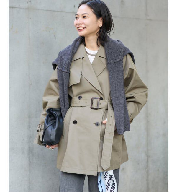 JOURNAL STANDARD「ハイカウントミディートレンチコート」|トレンチコート|