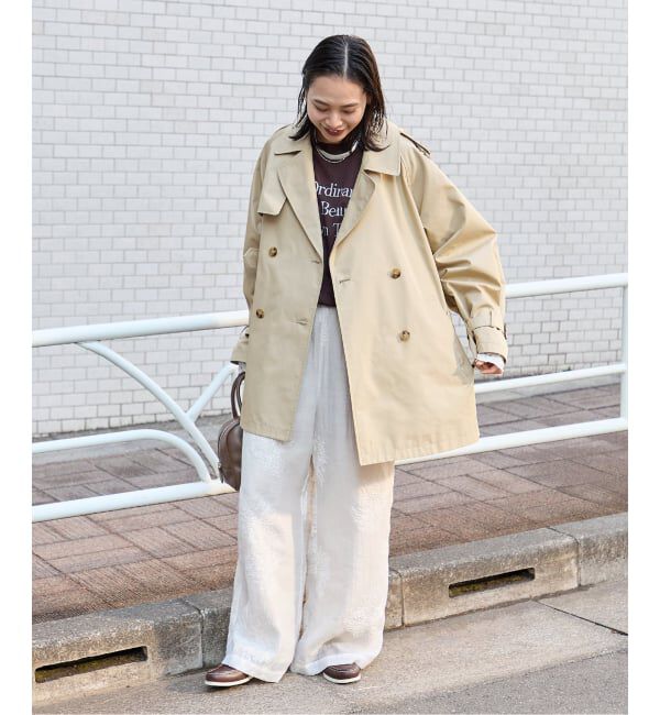 JOURNAL STANDARD「ハイカウントミディートレンチコート」|トレンチコート|