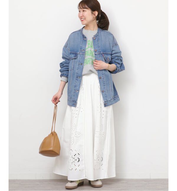 JOURNAL STANDARD relume「別注【LEVI&rsquo;S】COLLARLESS XL TRUCKER：デニムジャケット」|デニムジャケット|