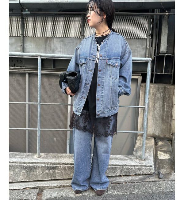 JOURNAL STANDARD relume「別注【LEVI&rsquo;S】COLLARLESS XL TRUCKER：デニムジャケット」|デニムジャケット|