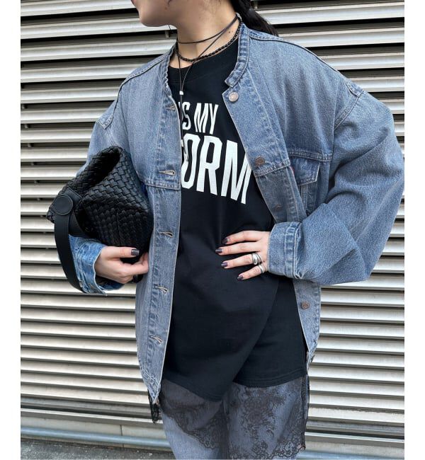 JOURNAL STANDARD relume「別注【LEVI&rsquo;S】COLLARLESS XL TRUCKER：デニムジャケット」|デニムジャケット|