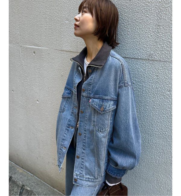JOURNAL STANDARD relume「別注【LEVI&rsquo;S】COLLARLESS XL TRUCKER：デニムジャケット」|デニムジャケット|