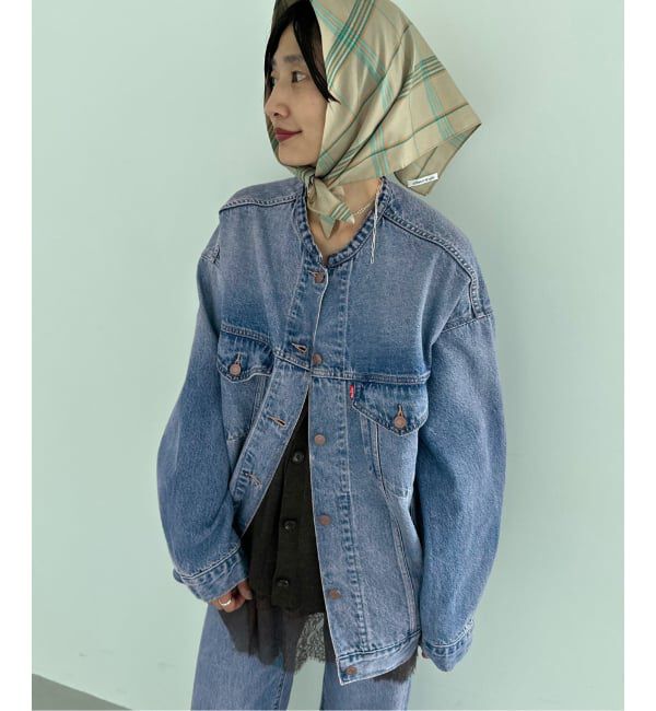 JOURNAL STANDARD relume「別注【LEVI&rsquo;S】COLLARLESS XL TRUCKER：デニムジャケット」|デニムジャケット|