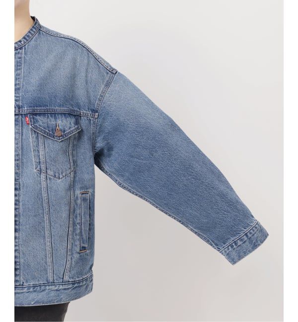 JOURNAL STANDARD relume「別注【LEVI&rsquo;S】COLLARLESS XL TRUCKER：デニムジャケット」|デニムジャケット|