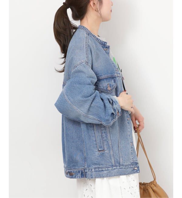 JOURNAL STANDARD relume「別注【LEVI&rsquo;S】COLLARLESS XL TRUCKER：デニムジャケット」|デニムジャケット|