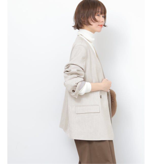JOURNAL STANDARD relume「ダブルフロントノーカラージャケット」|ノーカラージャケット|
