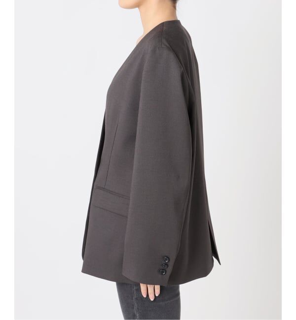 JOURNAL STANDARD relume「ダブルフロントノーカラージャケット」|ノーカラージャケット|