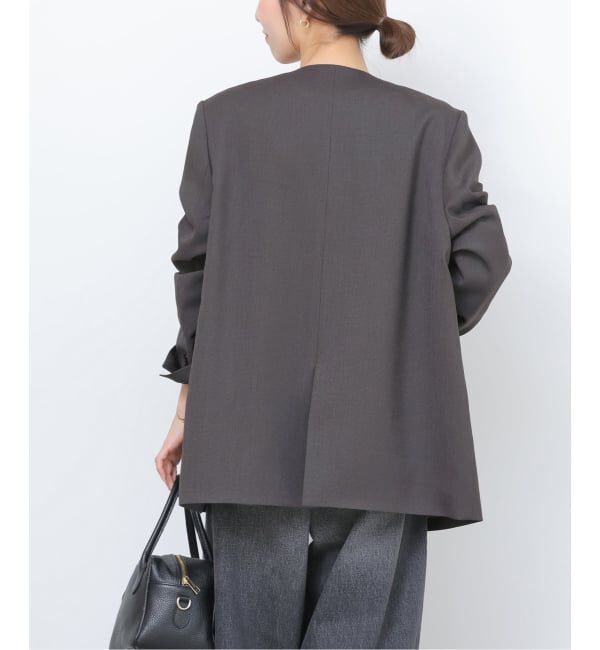 JOURNAL STANDARD relume「ダブルフロントノーカラージャケット」|ノーカラージャケット|