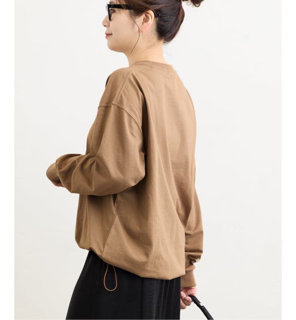 JOURNAL STANDARD「《追加》シャーリングロングスリーブTシャツ」|Tシャツ・カットソー|ブラウン B