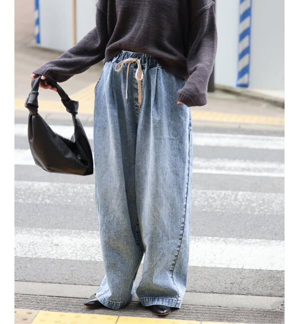 JOURNAL STANDARD「《追加》イージーデニムワイドパンツ」|デニム|
