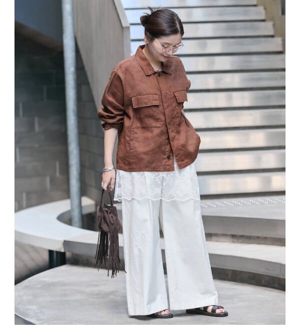 JOURNAL STANDARD「《追加》リネンミリタリージャケット」|ミリタリージャケット|