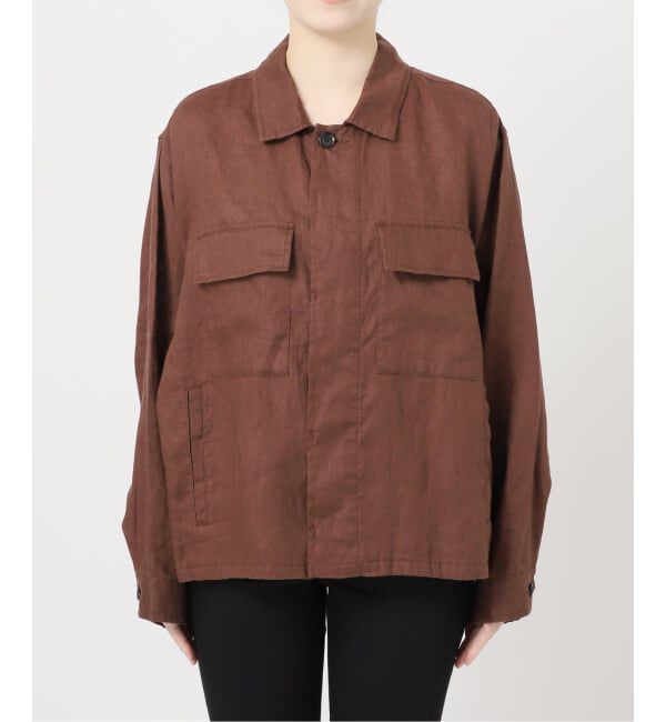 JOURNAL STANDARD「《追加》リネンミリタリージャケット」|ミリタリージャケット|