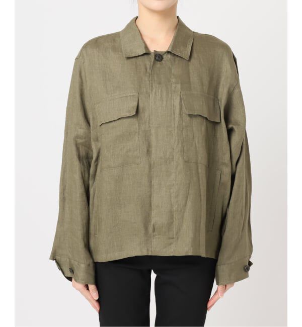 JOURNAL STANDARD「《追加》リネンミリタリージャケット」|ミリタリージャケット|