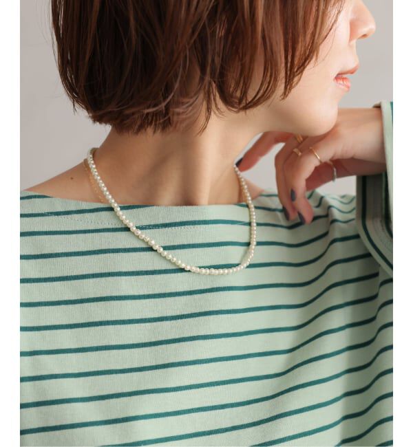 JOURNAL STANDARD relume「《追加》relumeガラスパールネックレス40cm」|ネックレス|ホワイト