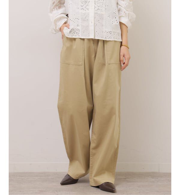 JOURNAL STANDARD relume「ギャザーワイドベイカー」|カーゴ|ベージュ