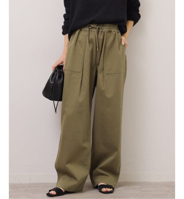 JOURNAL STANDARD relume「ギャザーワイドベイカー」|カーゴ|カーキ