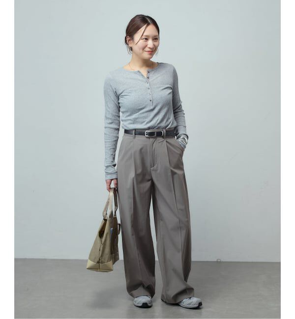 JOURNAL STANDARD「【撥水/接触冷感/洗える/UV】リネンナイロンストレッチスラックス」|スラックス|