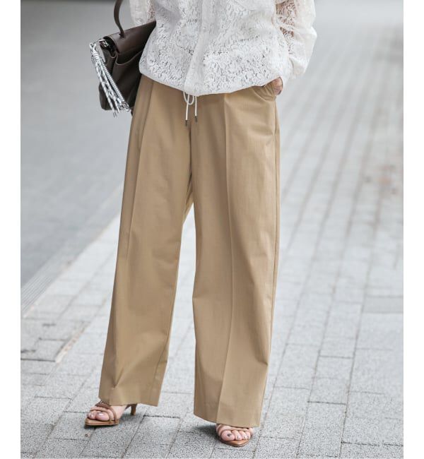 JOURNAL STANDARD「【撥水/接触冷感/洗える/UV】リネンナイロンストレッチスラックス」|スラックス|