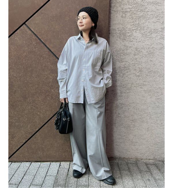 JOURNAL STANDARD「《追加》【LANCER CLOTHING CORPORATION】 オーバーFITストライプシャツ」|シャツ・ブラウス|