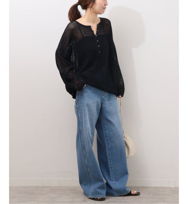 JOURNAL STANDARD relume「ミックスメッシュ2WAYヘンリープルオーバー」|ニット・セーター|