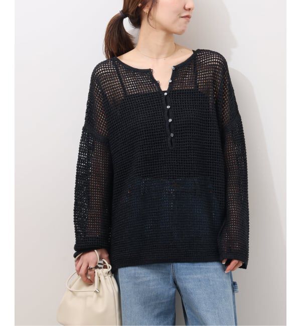 JOURNAL STANDARD relume「ミックスメッシュ2WAYヘンリープルオーバー」|ニット・セーター|