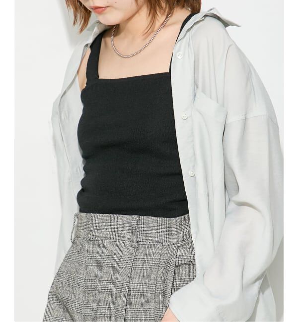 journal standard L'essage「《アンサンブル対応》ALLONGE ニットキャミソール」|キャミソール|ブラック