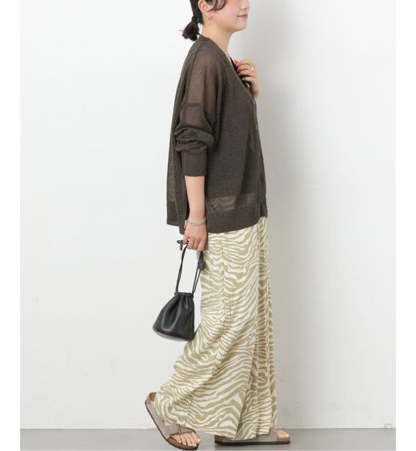 JOURNAL STANDARD relume「《追加予約 / 新色》PEリネンルーズVカーディガン」|カーディガン|