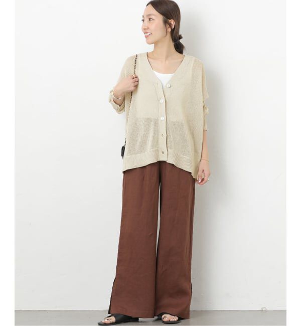 JOURNAL STANDARD relume「《追加予約 / 新色》PEリネンルーズVカーディガン」|カーディガン|