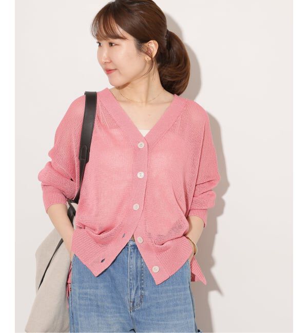 JOURNAL STANDARD relume「《追加予約 / 新色》PEリネンルーズVカーディガン」|カーディガン|