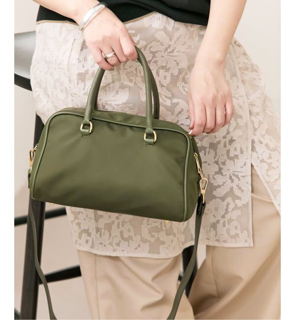 JOURNAL STANDARD「《予約》【AULENTTI/オウレンティ】 NYLON BOSTON BAG」|ボストンバッグ|カーキ