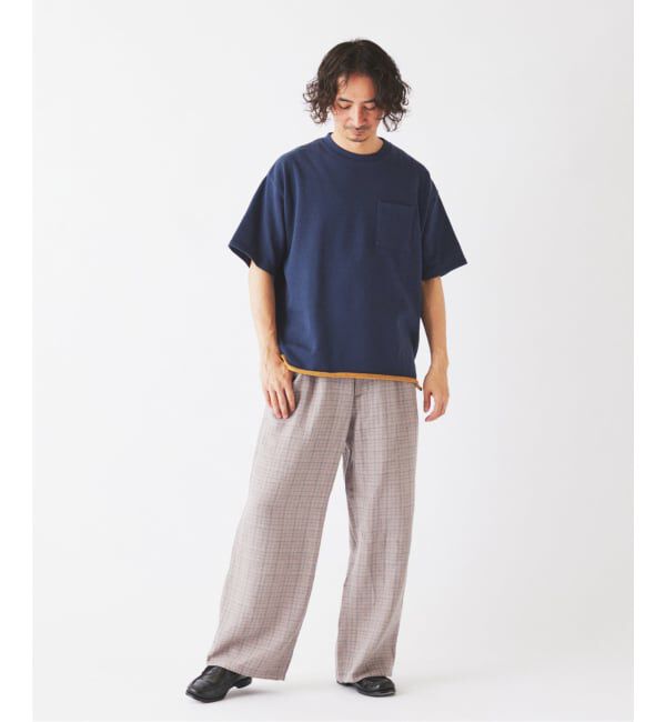 JOURNAL STANDARD relume「《予約》ミニ裏毛 コントラストカラー カットオフTシャツ」|Tシャツ・カットソー|