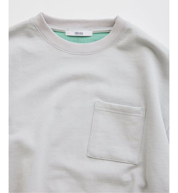 JOURNAL STANDARD relume「《予約》ミニ裏毛 コントラストカラー カットオフTシャツ」|Tシャツ・カットソー|