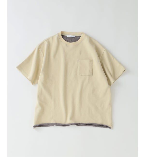JOURNAL STANDARD relume「《予約》ミニ裏毛 コントラストカラー カットオフTシャツ」|Tシャツ・カットソー|