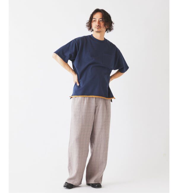 JOURNAL STANDARD relume「《予約》ミニ裏毛 コントラストカラー カットオフTシャツ」|Tシャツ・カットソー|